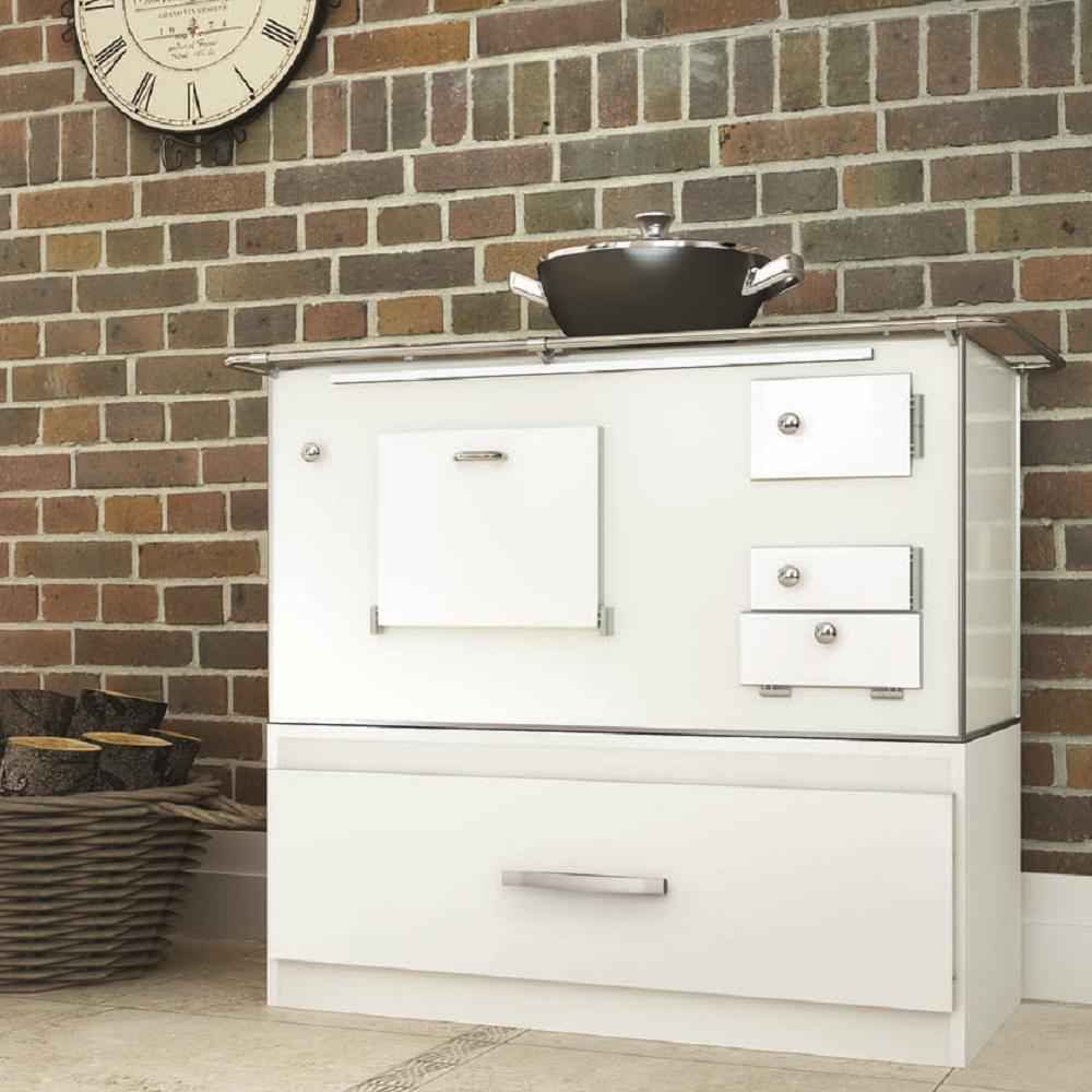 Armário Caixa de Lenha Embutida Fogão N2 82cm com Gaveta Branca em Oferta na Shopee