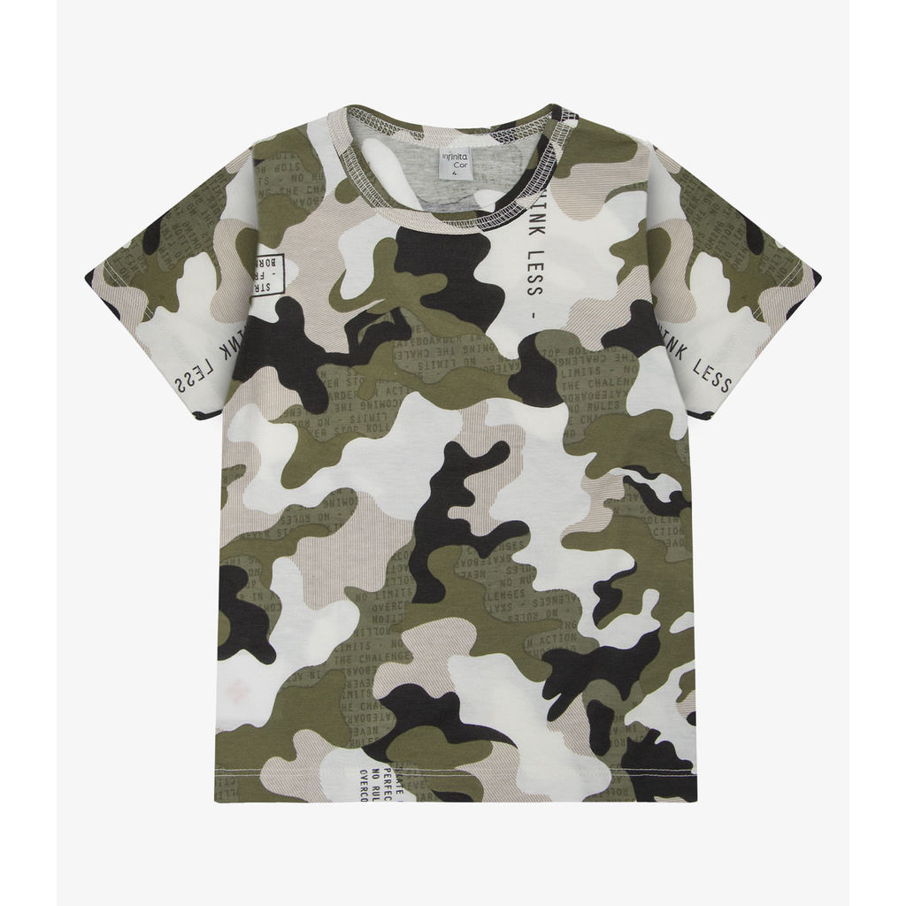 Camiseta Infantil Masculina Infinita Cor Verde