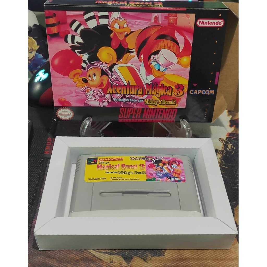 Jogo Snes Magical Adventure 3 Mickey & Donald Repro Funcionando 100% Super Nintendo Fita, Game,cartucho.