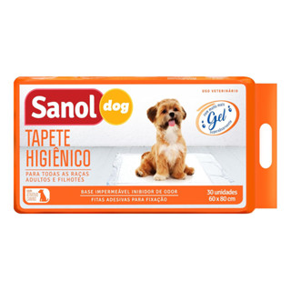Tapete Higiênico Sanol Dog para Cães 30 Unidades 60x80cm em Oferta na Shopee