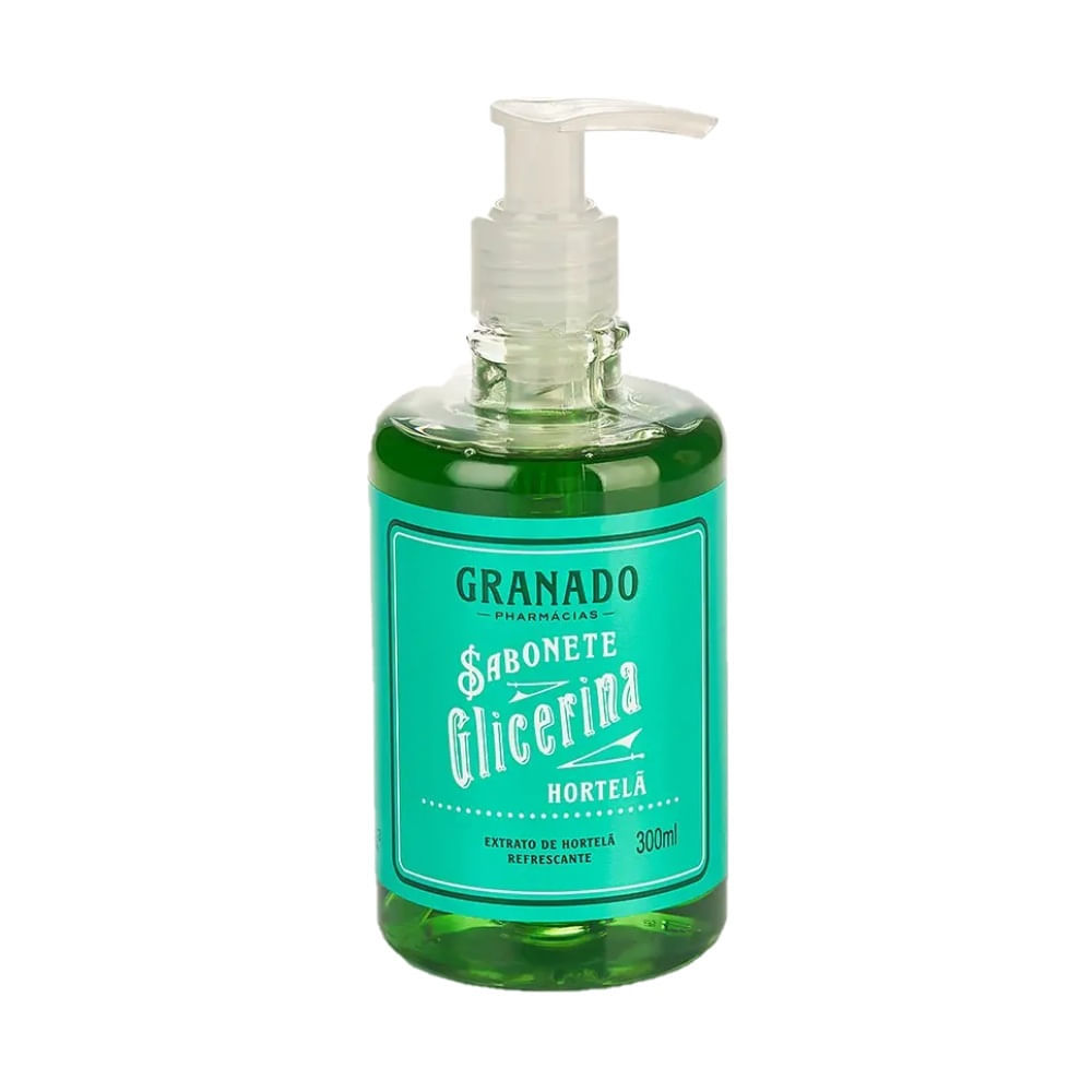 Sabonete Líquido Granado Glicerina Hortelã 300ml em Oferta na Shopee