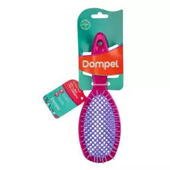 Escova de Cabelo Profissional FAVO OVAL para Cachos e Definidora Cor Rosa Escuro - Dompel