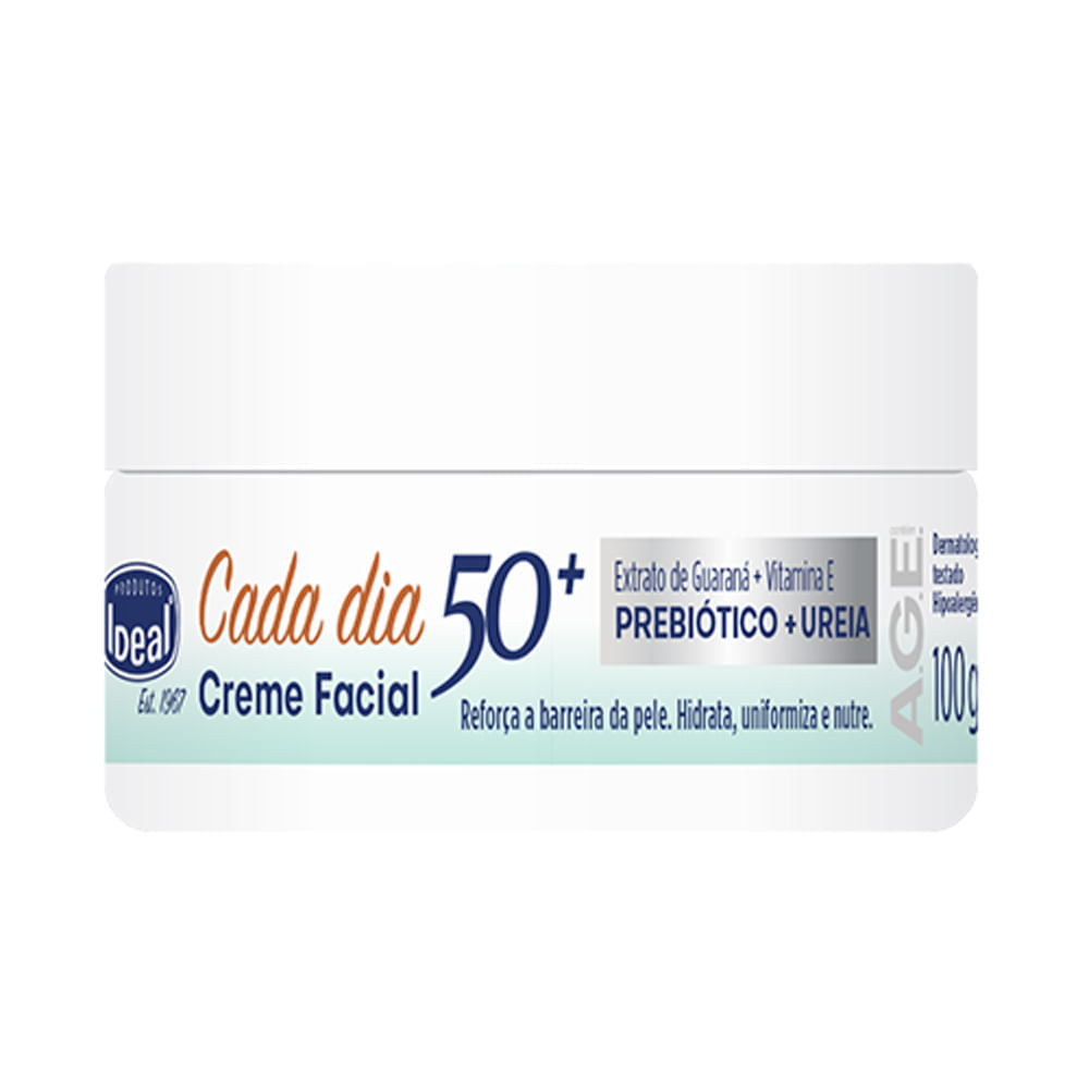 Creme Facial Ideal Cada Dia 50 Mais 100g em Oferta na Shopee