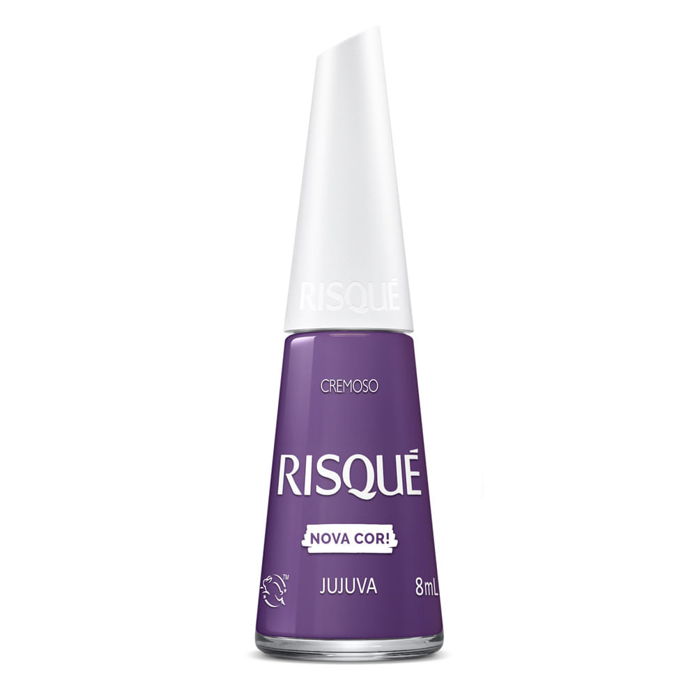 Esmalte Risqué Nova Cor Cremoso Cor Jujuva 8ml em Oferta na Shopee