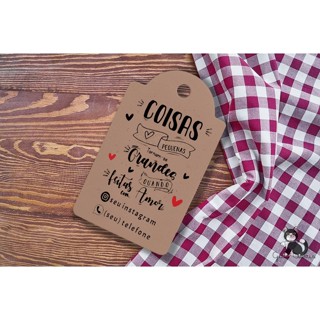 100 Tags Kraft Coisas pequenas tornam-se grandes... em Oferta na Shopee