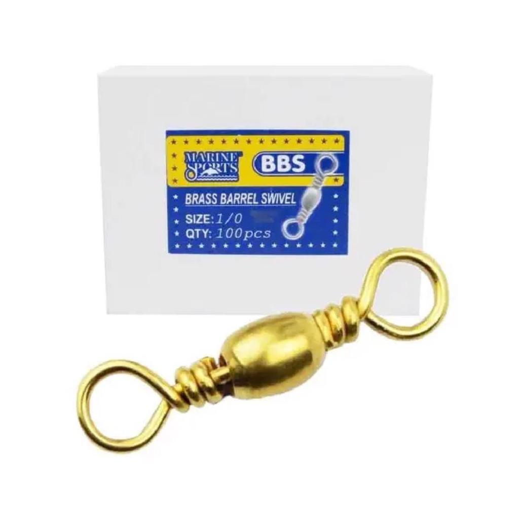 GIRADOR DESTORCEDOR MARINE BBS SIZE N°7 2CM 100PC DOURADO