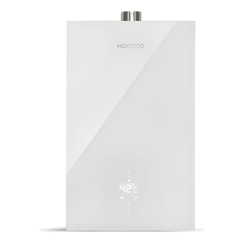 Aquecedor de Água A Gás Komeco KO 21WH DECOR Gn 21l Branco Wifi Digital
