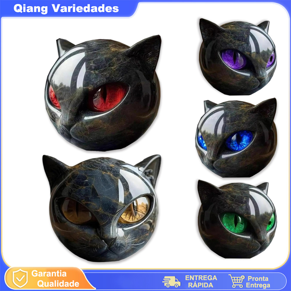 Adornos E Obras De Arte De Gatos Em Obsidiana