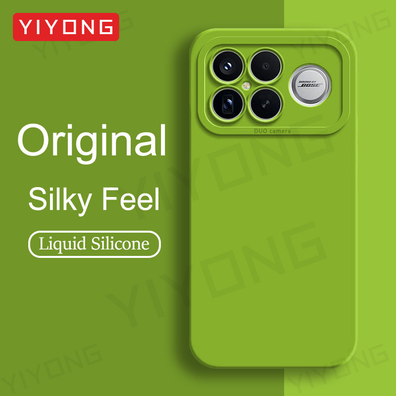Para PocoF8 Ultra YIYONG Sensação Sedosa Silicone Líquido Capa Macia Xiaomi Poco F8 F7 Pro Xiomi Mi PocoF7 5G Caso De Te