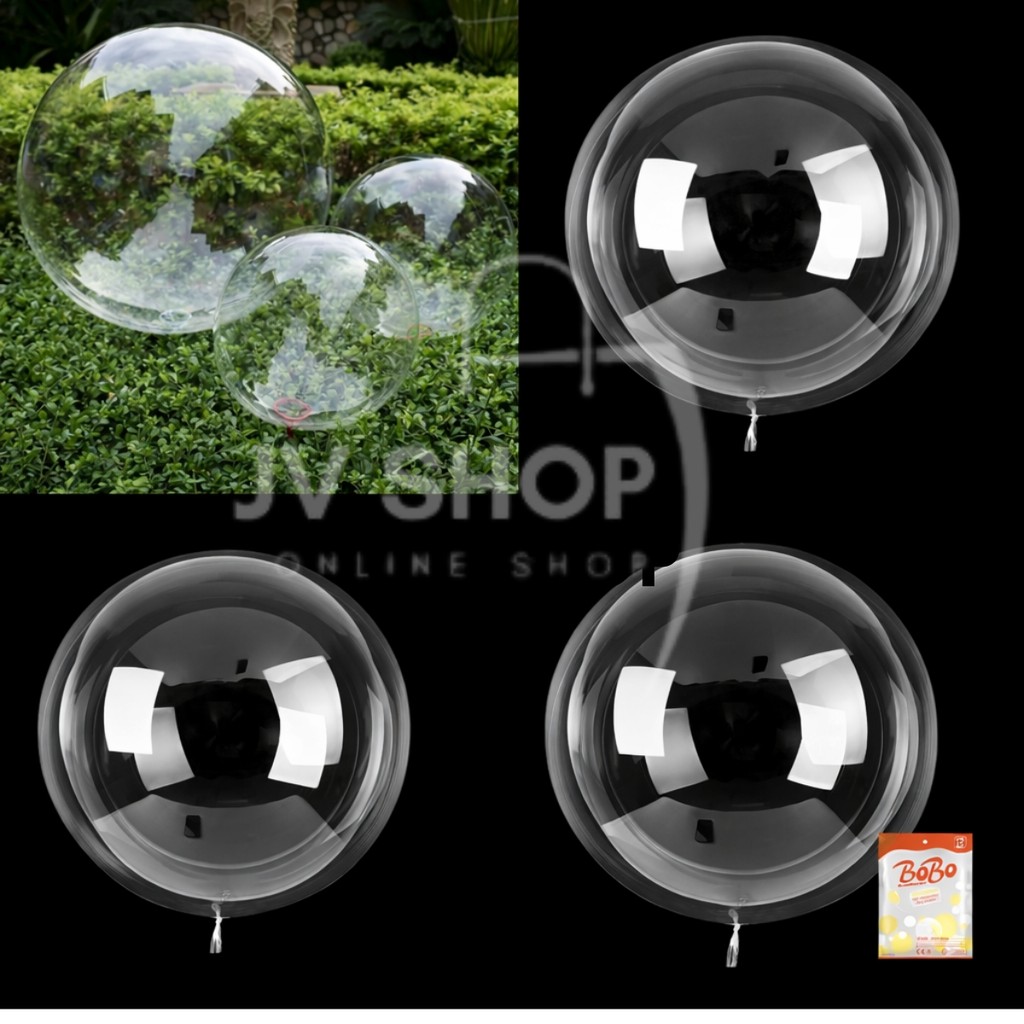 Balão Bubble Transparente Cristal 18 Polegadas 45cm Decoração Festa