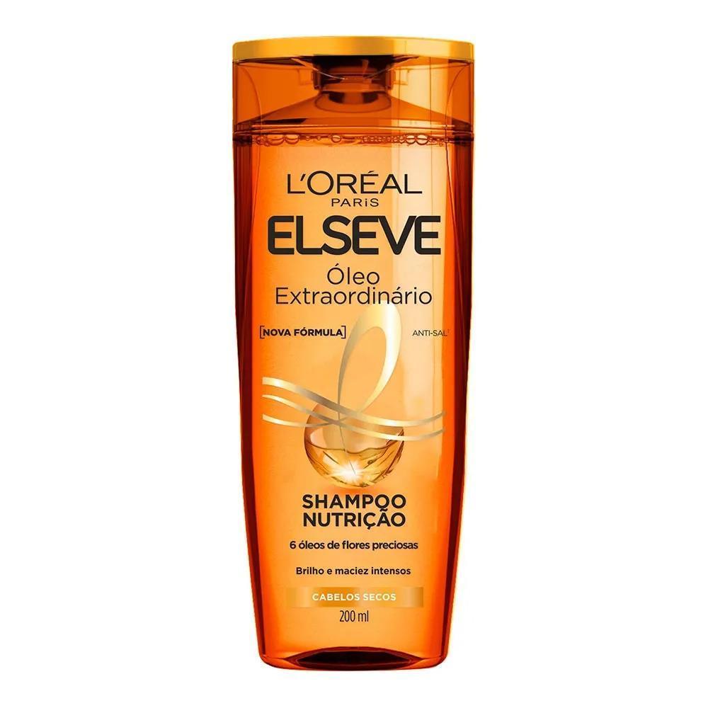 Elseve Shampoo Óleo Extraordinário Nutrição Com 200Ml em Oferta na Shopee