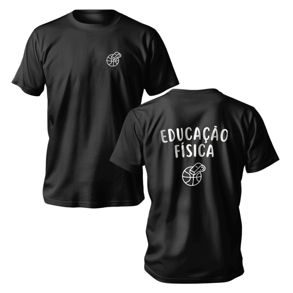 Camiseta Unissex Personalizada Profissão Professor De Educação Fisica 100% Algodão
