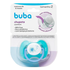 Chupeta Buba Confort Tamanho 2 Elefantinho Azul