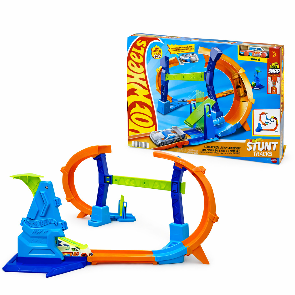 Pista Hot Wheels Campeonato Salto em Espiral Stunt Mattel Original