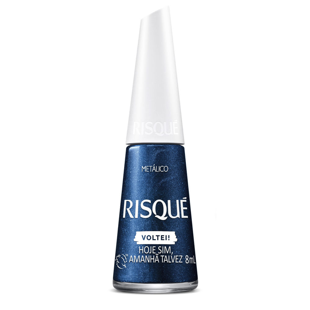 Esmalte Risqué Voltei Hoje Sim Amanhã Talvez Metálico 8ml em Oferta na Shopee
