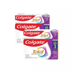 Kit 2 Pack Creme Dental Colgate Total Gengiva Reforçada 90g 3un Cada