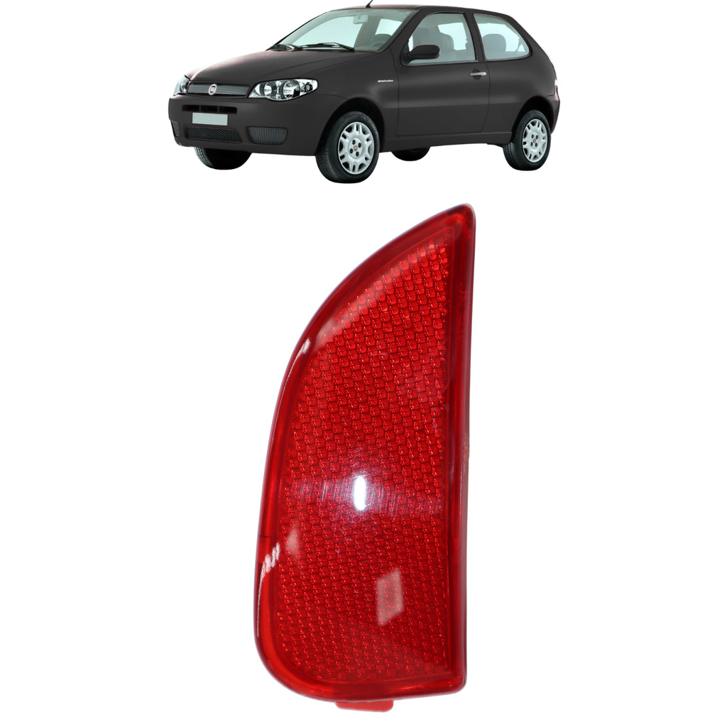 Refletor Para-Choque Olho de Gato Novo Palio 2012 2013 2014 Em Diante