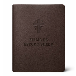 Bíblia de Estudo Shedd | A21 | Couro Legítimo Marrom em Oferta na Shopee