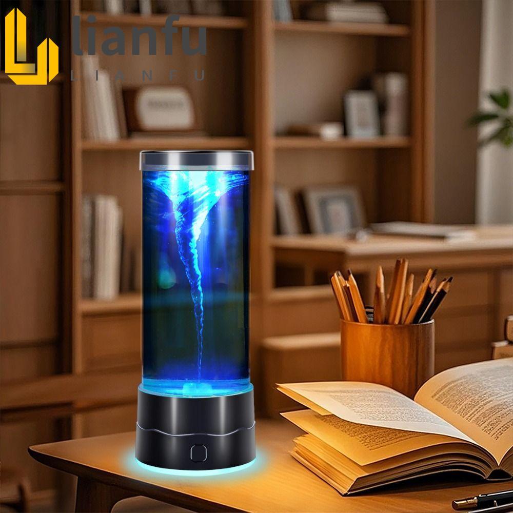 Imagem LIANFU Tornado Motion Mood Lamp , USB Mini Luz Relaxante Multicolorida , Lâmpada Atmosférica LED Night Light