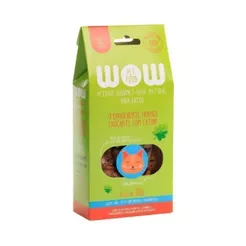 Petisco Wow Pet Para Gatos Sabor Frango Crocante + Catnip