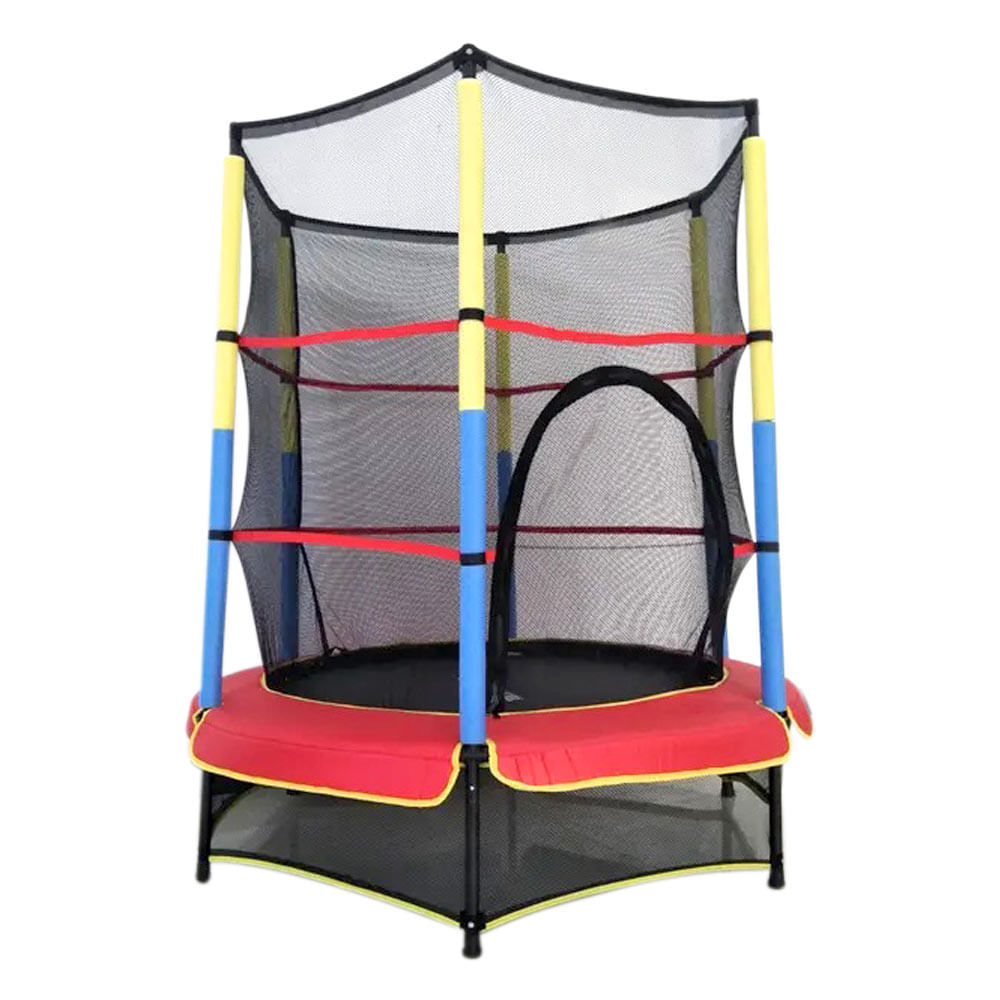 Cama Elástica Pequena 138cmX163cm Play&Fun Colorida em Oferta na Shopee