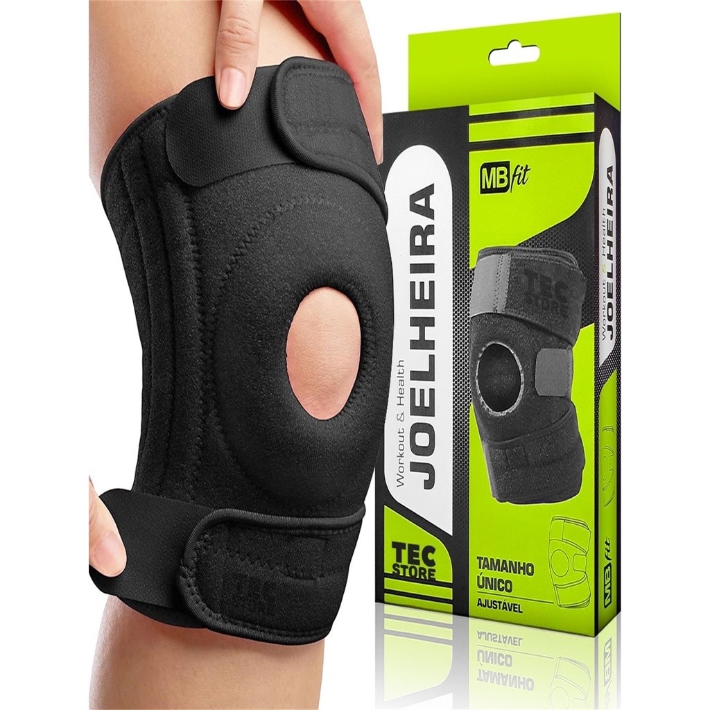 Joelheira De Compressão Ortopédica Suporte Joelho Neoprene Estabilizador Academia Crossfit Esportivo