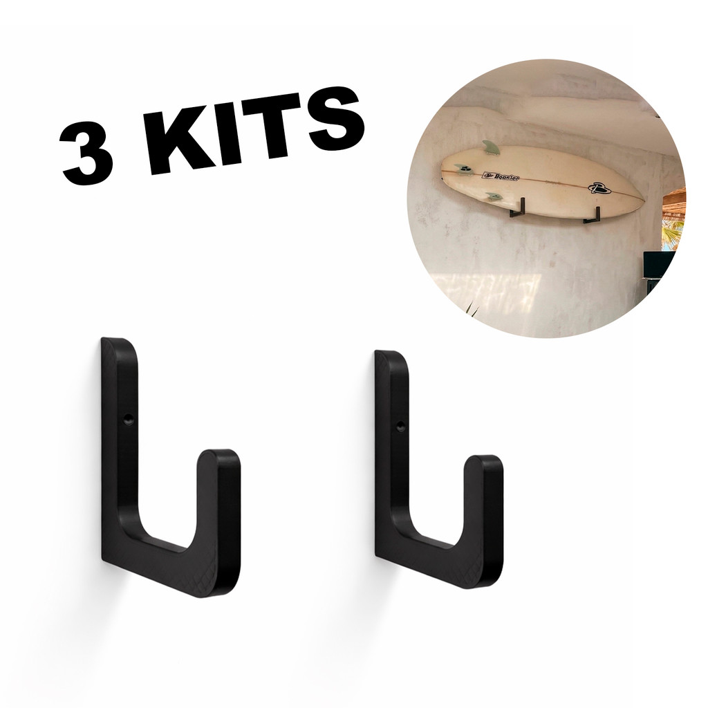 Suporte Para Prancha De Surf Wakeboard Skate Kitesurf Expositor De Parede em Oferta na Shopee