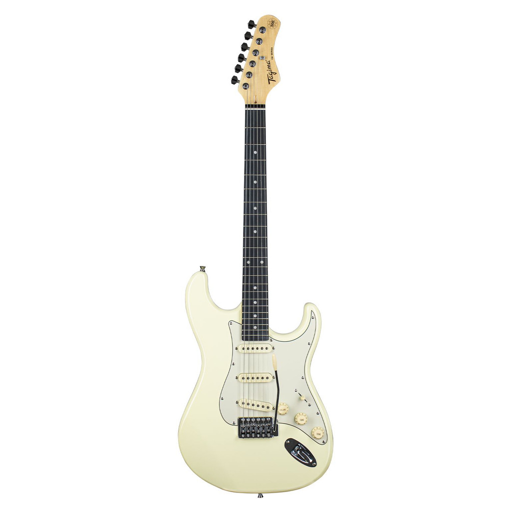 GUITARRA TAGIMA STRATO ESCUDO AWH TG-500 OLYMPIC WHITE