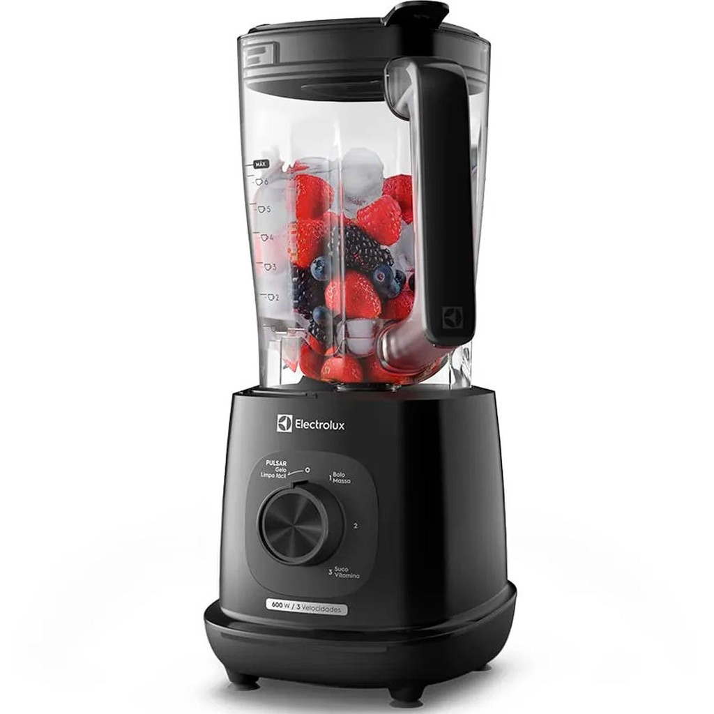 Liquidificador Electrolux 600W 2,7L Efficient TriForce 3 Velocidades Preto (EBL700) em Oferta na Shopee