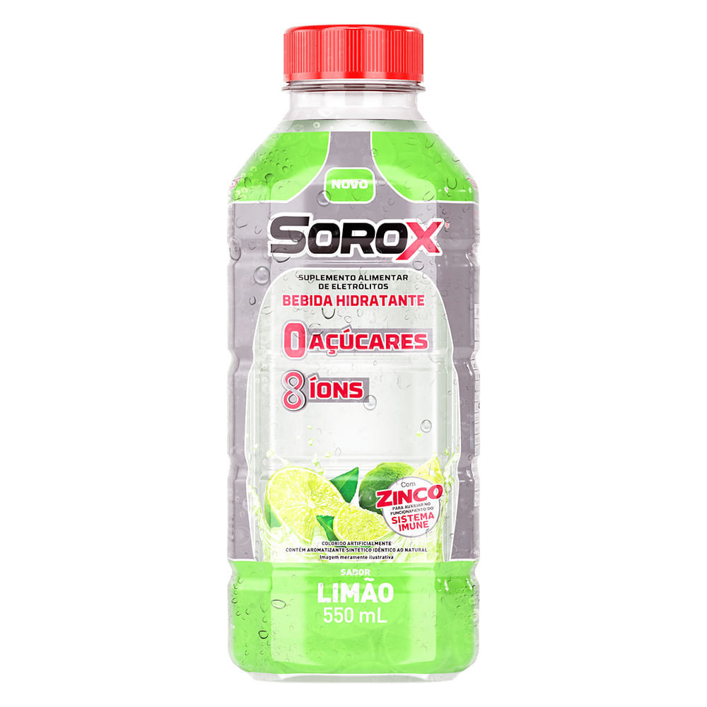 Sorox Sabor Limão 550ml em Oferta na Shopee