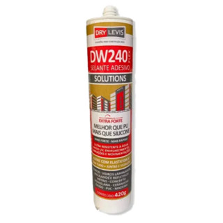 Selante Elástico Para Tratamento De Juntas Cimentícias De Dilatação Adesivo Branco Cola Forte DW240 Flex 420g Drylevis em Oferta na Shopee