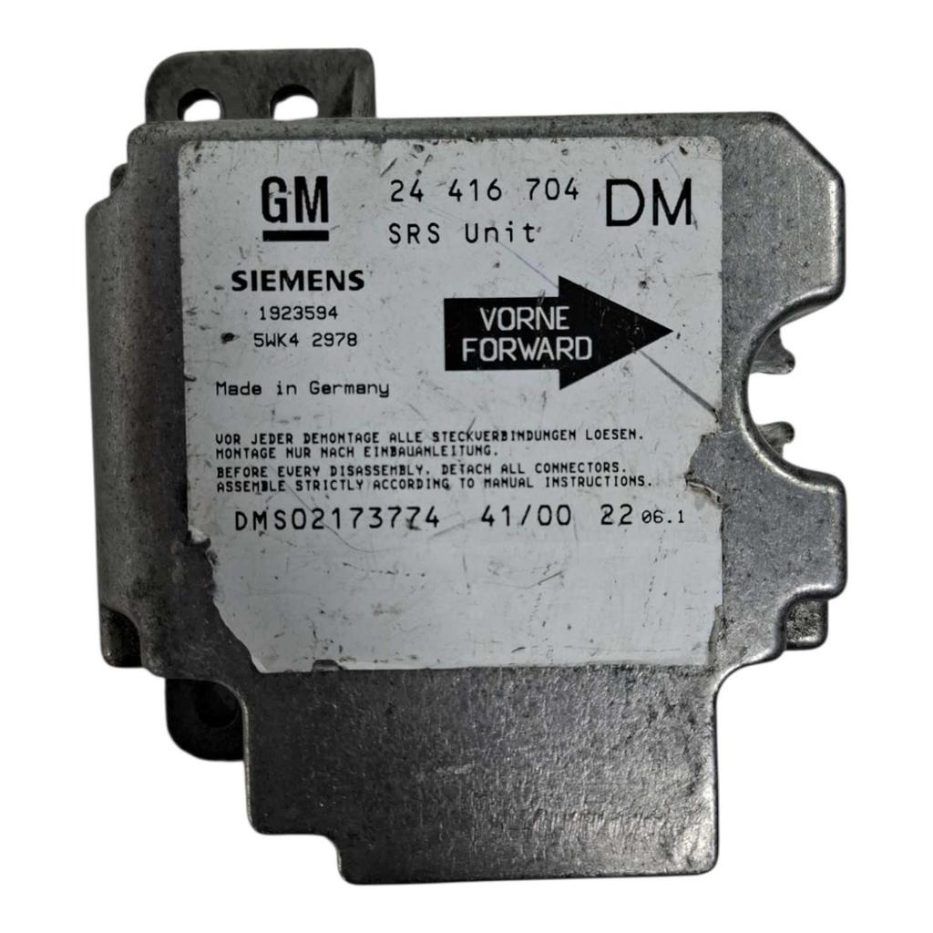 Módulo Airbag Chevrolet Astra Zafira 1999/2004 24416704