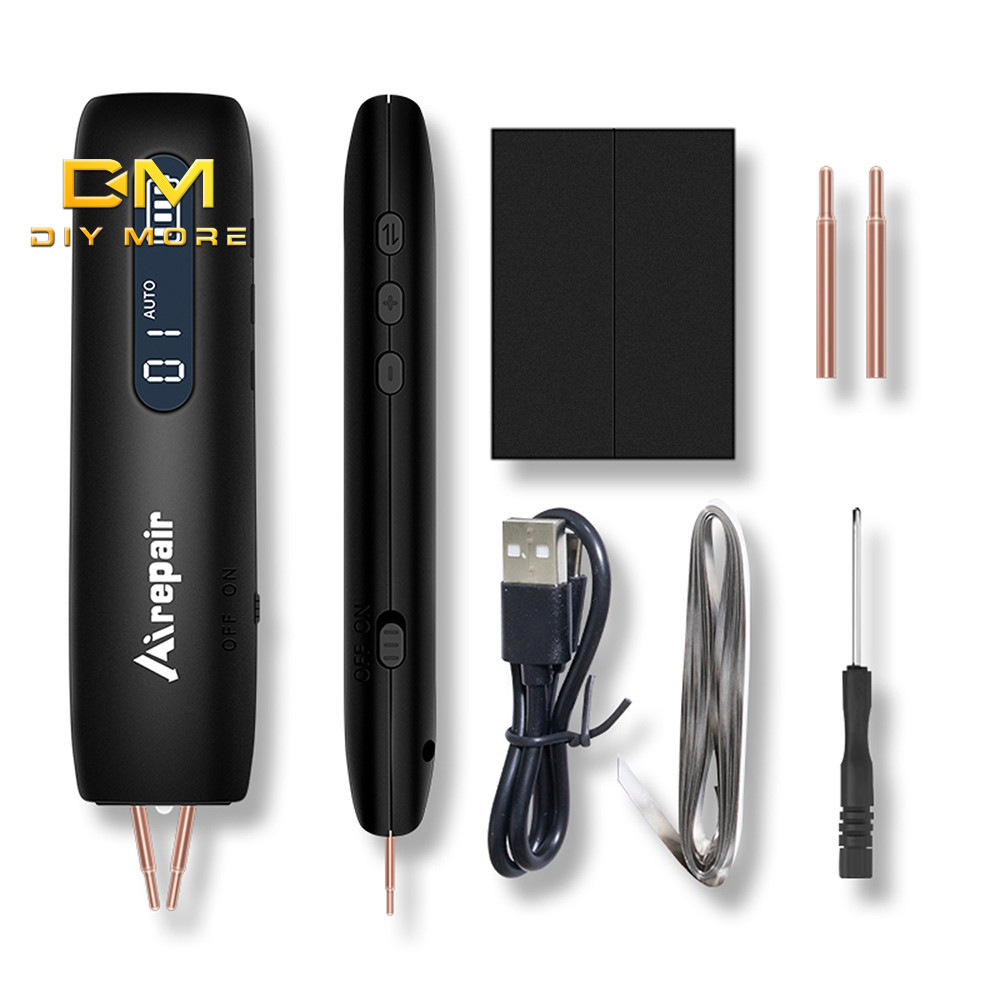 DIYMORE Portátil Mini Soldador De Ponto De Bateria Com 12 Configurações E 9 Iluminação LED Ajustável DIY 18650 De Íon-Lí