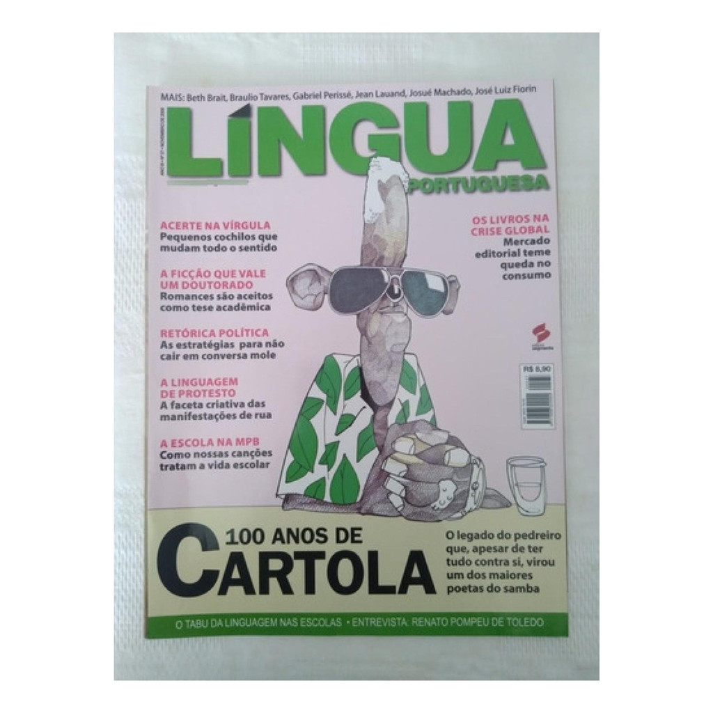 Revista Língua 37 Cartola Roberto Pompeu De Toledo Mpb 2008