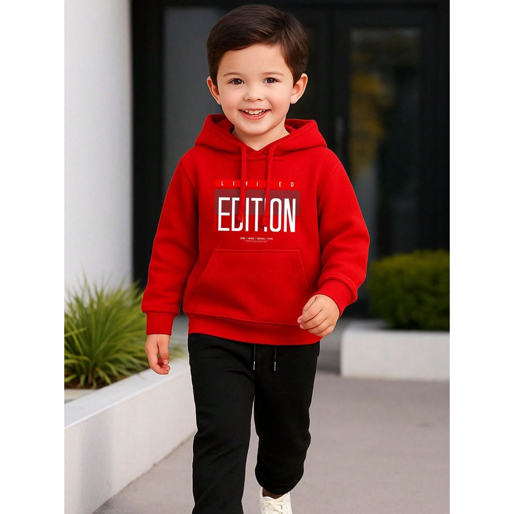 Conjunto Moletom Infantil Estampado Limited Edition Blusa de Frio Canguru + Calça Blusao Algodão