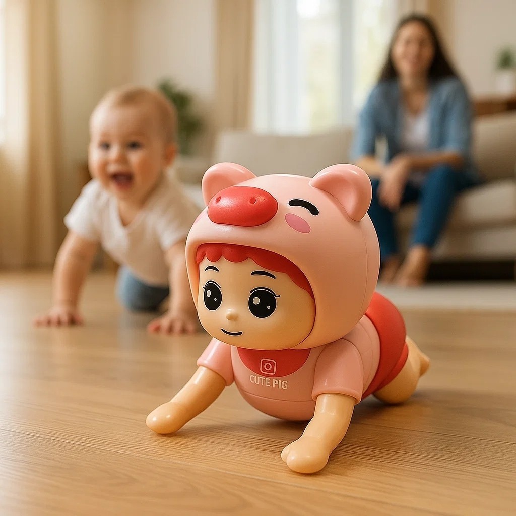 Brinquedo Boneca Musical Porquinha Infantil Menina Canta Dança Presente Criança Divertida Achadinhos