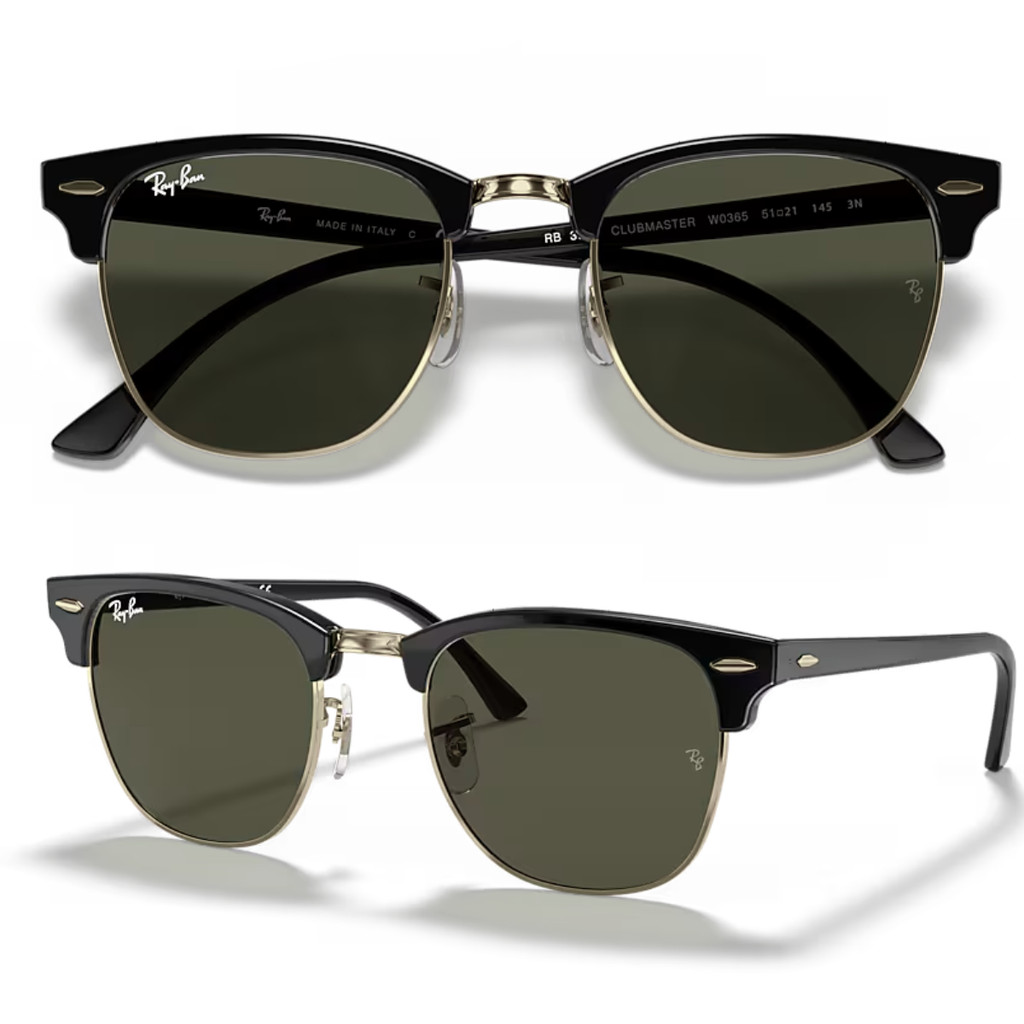 Óculos De Sol Ray Ban ClubMaster Classic RB3016 Tamanho 55