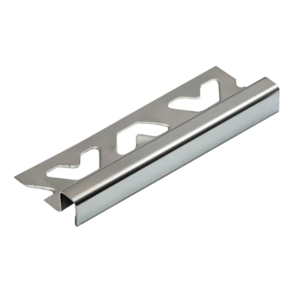 Filete Metálico Viscard Perfil Listelo Em Inox 10mmx12mmx1m