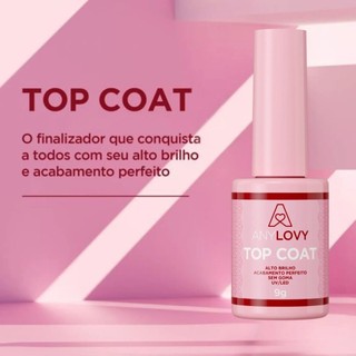 Top Coat Anylovy 10ml Selante Preparador de Unha Autonivelante Led Uv