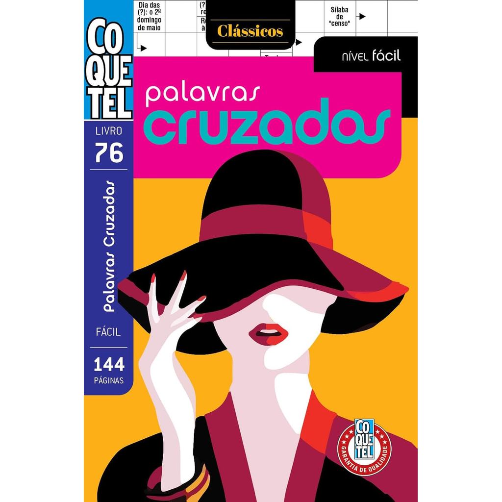 Livro Coquetel Palavras-Cruzadas 76 | Nível Fácil