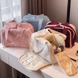 Bolsa cosmética portátil de grande capacidade, lavagem portátil de cosméticos para viagem…