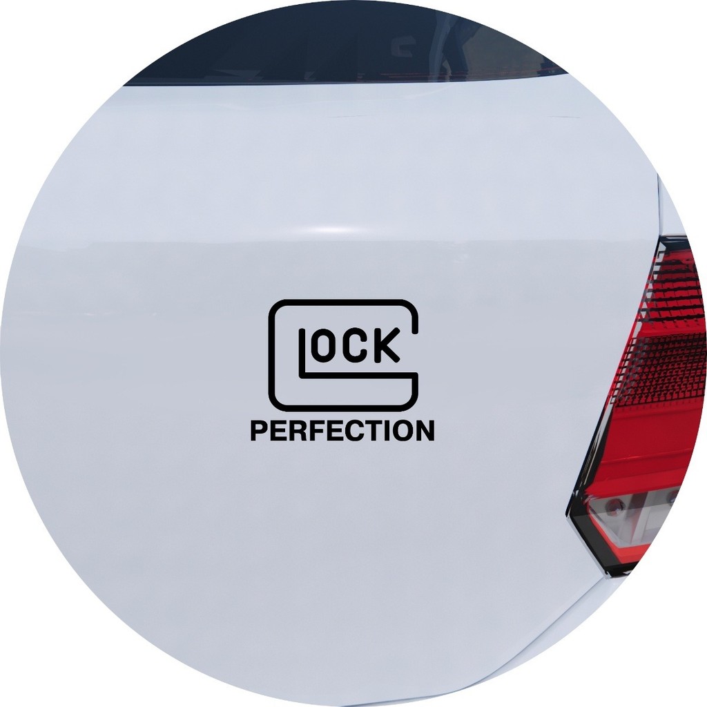 Adesivo Carro Moto Vidro Glock Perfection Segurança