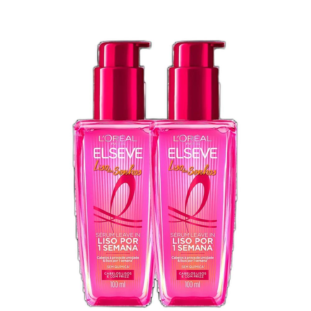 Kit Elseve Séruns Liso dos Sonhos Double (2 Unidades)