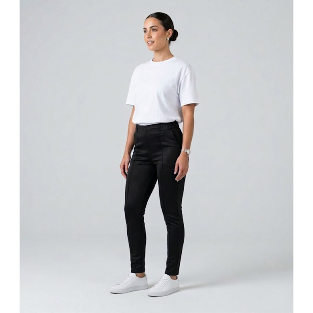 Legging Feminina Recorte Na Frente Infinita Cor Preto em Oferta na Shopee