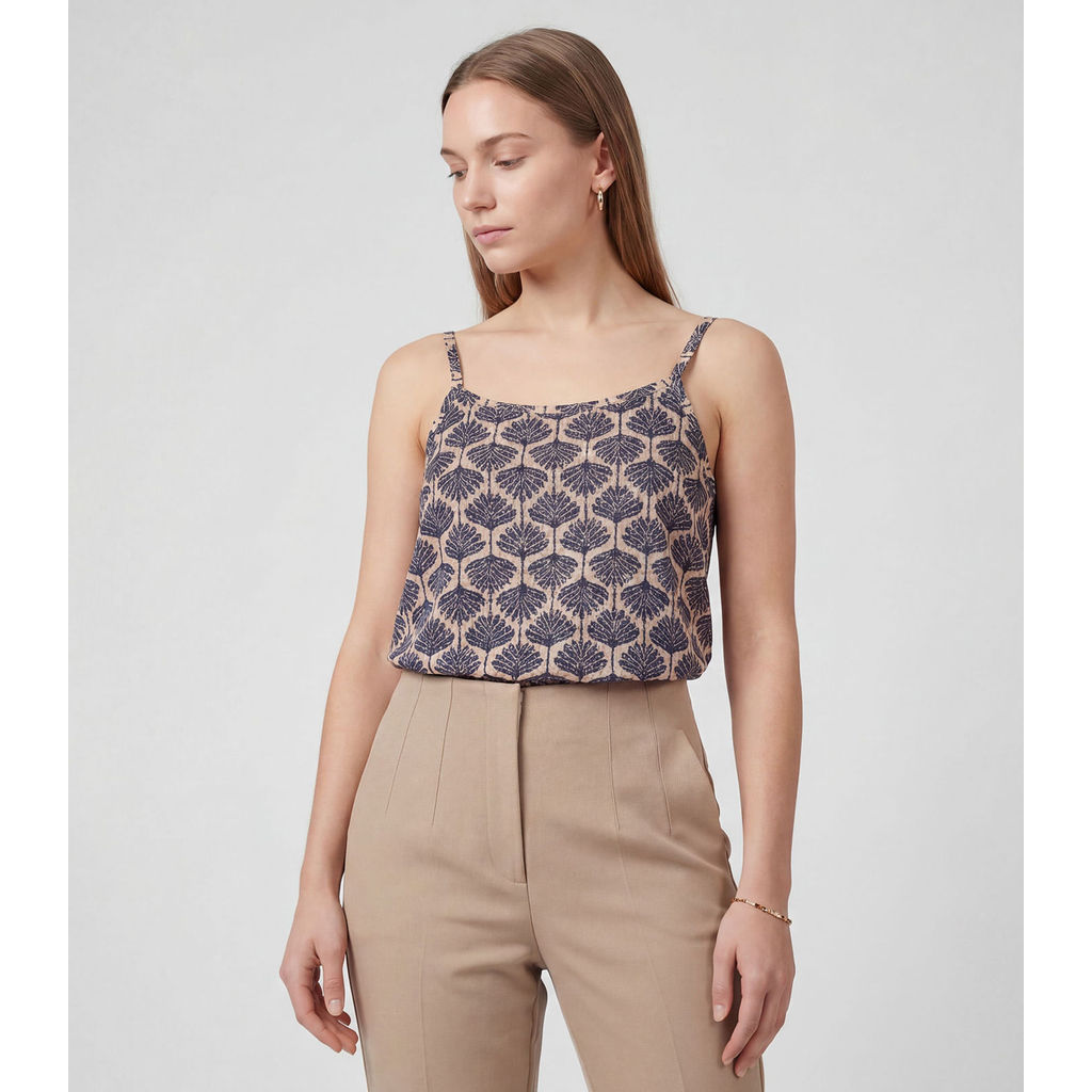 Blusa de Alça Tecido Viscose Infinita Cor Marrom em Oferta na Shopee