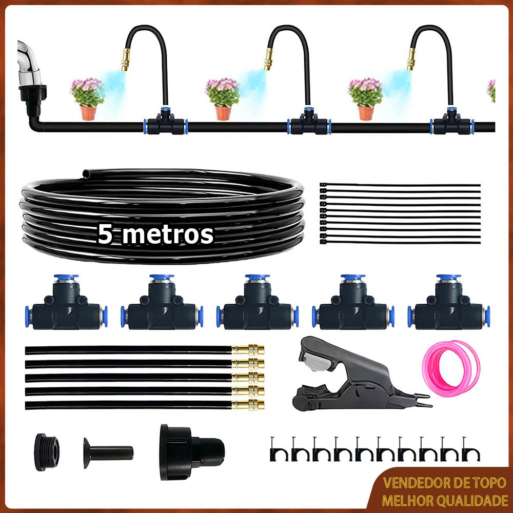 Kit 36 Irrigação por gotejamento flexível de 360°irrigação de jardim, mangueira bocal de aspersão ajustável