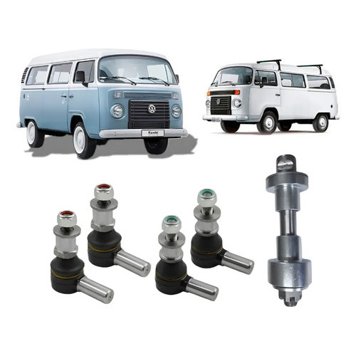 Kit 4 Pivo Kombi Com Pino Central Regulavel E Rolamento