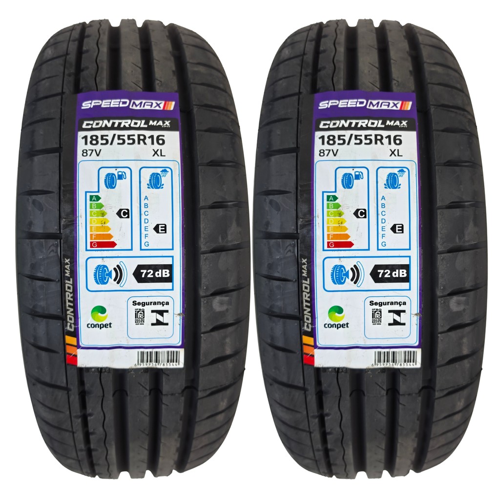 Kit 2 Pneus NOVOS 185/55R16 87V Speedmax Controlmax CP11 XL Honda Fit Honda City em Oferta na Shopee