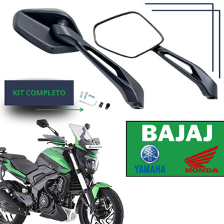 Par Retrovisor Bajaj 400 Rosca Universal Honda Lente Convexa em Oferta na Shopee