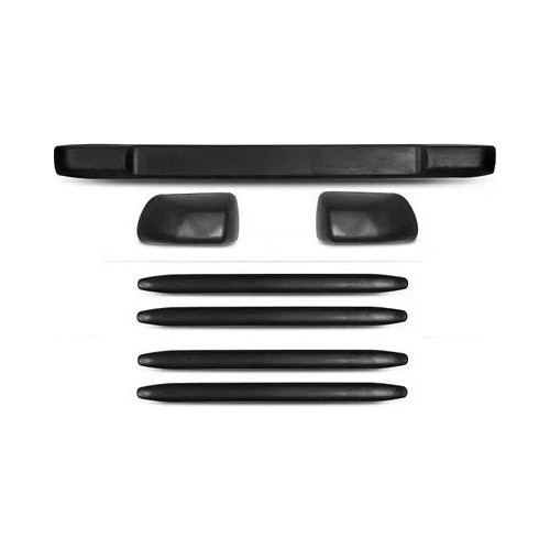 Kit Protetor Parachoque Borrachão  Honda Fit Civic City 7pçs